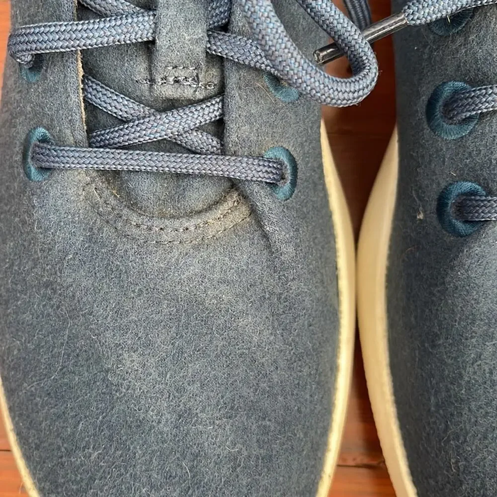 Allbirds wool runners felt athletic lace up sneaker trainers sz 10